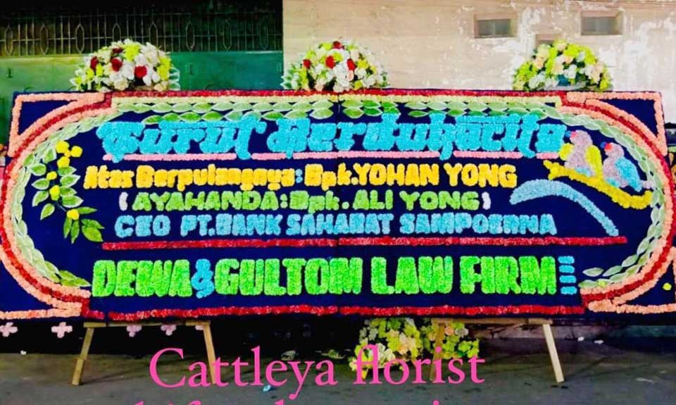 bunga papan gandeng mahkota bunga papan gandeng 3 mahkota bunga segar